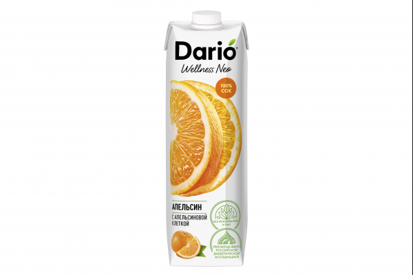 Апельсиновый сок DARIO Wellness 250мл